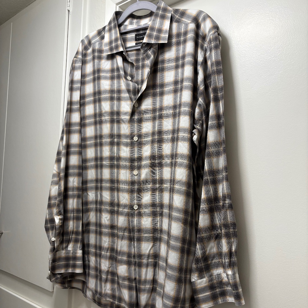 Ermenegildo Zegna Checkered Shirt - Size Xl